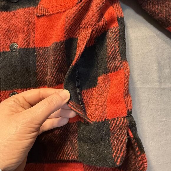 NWT Urban Republic Toddler Boys 2T Red Black Plaid Sherpa Lined Hooded Coat - Picture 6 of 15